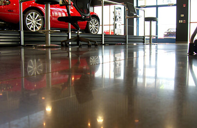 Concrete Flooring for Office Buildings | Concrete Stain Application